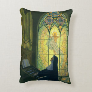 Oude Religie, Non Playing een Orgel in Kerk Accent Kussen