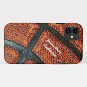 Oude Retro Basketball Patroon met naam Case-Mate iPhone Case (Achterkant (horizontaal))