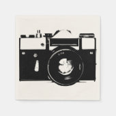 Oude retro monochrome spiegelreflexcamera servet (Voorkant)