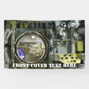 oude retro-onderzeeboot spandoek