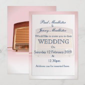 Oude  retro-radioplanyer kaart (Voorkant / Achterkant)