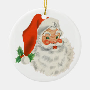 Oude  Retro Santa Claus Keramisch Ornament