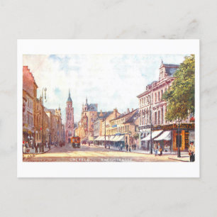 Oude Rheinstrasse in Crefeld, Duitsland Briefkaart