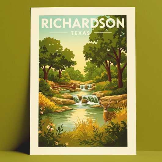 Oude Richardson Texas Briefkaart