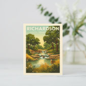Oude Richardson Texas Briefkaart (Staand voorkant)