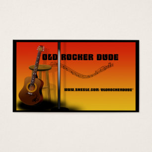 Oude Rocker Dude profielkaart Visitekaartje