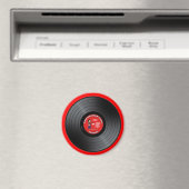 Oude Rocker Dude Vinyl Record Magnet Magneet (Insitu (Vaatwasser))