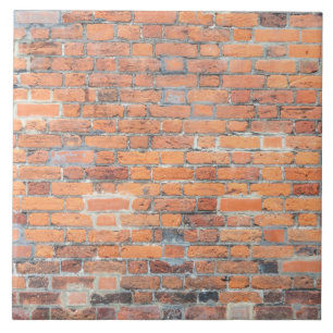 Oude rode baksteenwandtextuur tegeltje