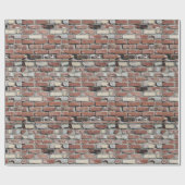Oude rode bakstenen muur inpakpapier (Vlak)