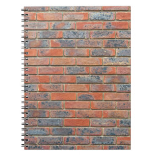 Oude rode bakstenen muur textuur notitieboek