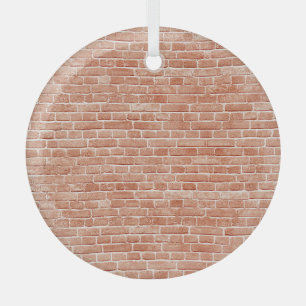 Oude rode bakstenen muurtextuur. glas ornament