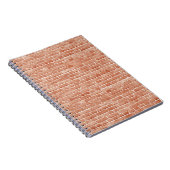 Oude rode bakstenen muurtextuur. notitieboek (Rechterzijde)