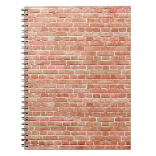 Oude rode bakstenen muurtextuur. notitieboek