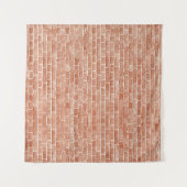 Oude rode bakstenen muurtextuur. wandkleed (Voorkant (horizontaal))