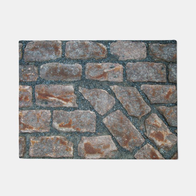 Oude Rode Brick-weg in de oude bergdeur Deurmat (Voorkant)