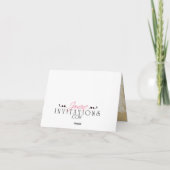 Oude rode gouden klaproos bloemen trouw huwelijks bedankkaart (Achterkant)