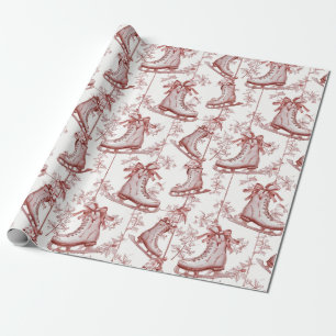 Oude Rode Kerstmis Cadeaupapier
