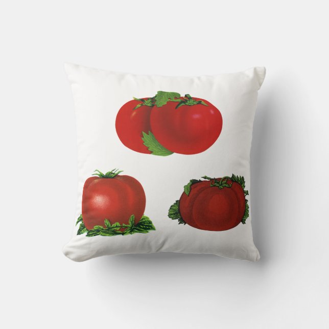 Oude rode rijpe tomaten eten, fruit, groenten kussen (Voorkant)