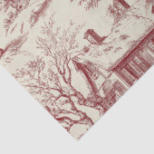 Oude Rode Toile Kerst Village - Sinterklaas Tissuepapier (Detail)