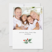 Oude Rode Truck Kerstvakantie Open Huis Kaart (Achterkant)