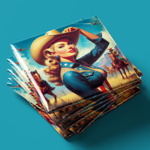 Oude Rodeo Pin-up Magneet