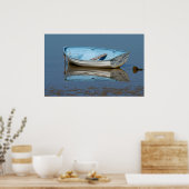 Oude roeiboot poster (Keuken)