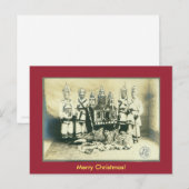 Oude Roemeense kersttraditie Feestdagenkaart (Voorkant / Achterkant)