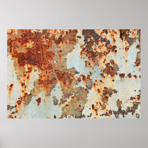 Oude roest oppervlakte achtergrond en textuur poster
