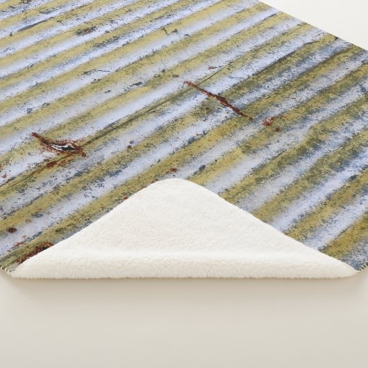 oude roestachtige zinkgrungetextuur, zinktextuur sherpa deken (3/4)