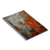 Oude Roestige Metaaltextuur van het Staal Notitieboek (Rechterzijde)