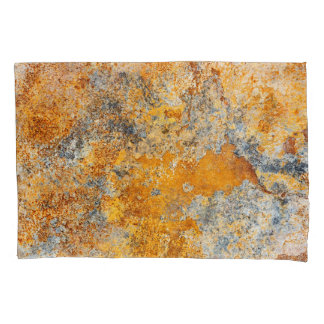 Oude roesttextuur, grunge metallic achtergrond. kussensloop