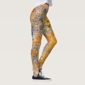 Oude roesttextuur, grunge metallic achtergrond. leggings (Rechts)