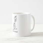 Oude roet koffiemok (Voorkant rechts)