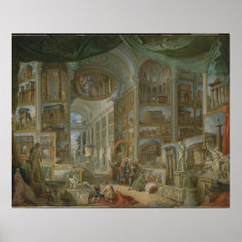 Oude Rome door Giovanni Paolo Panini Print