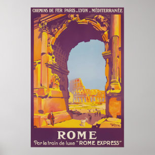 Oude Rome Italië Reisposter Colosseum Boog Poster