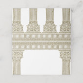 Oude Rome Party met elegante tempel kolommen (Buitenkant ongevouwen)