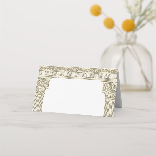 Oude Rome Party met elegante tempel kolommen (Voorkant)