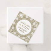 Oude Rome Verjaardagsfeest met stenen elementen Bedankjes Labels (In situ)