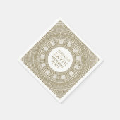 Oude Rome Verjaardagsfeest met stenen elementen Servet (Hoek)