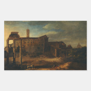 Oude Romeinse architectuur Romeinse ruïnes Rechthoekige Sticker