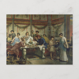 Oude Romeinse feestdag Briefkaart