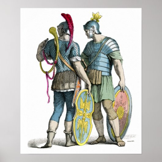 Oude Romeinse Legionairen Poster (Voorkant)