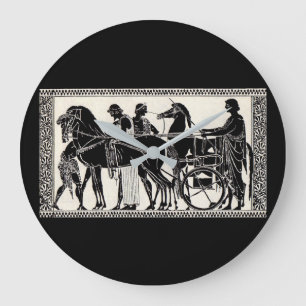 Oude Romeinse mannen en paarden Grote Klok