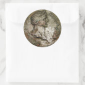 Oude Romeinse munt Sticker (Tas)