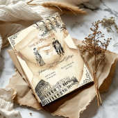 Oude Romeinse Rijk bruiloft uitnodiging