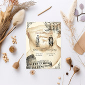 Oude Romeinse Rijk bruiloft uitnodiging