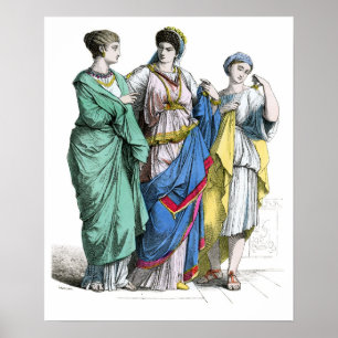 Oude Romeinse vrouwen Poster