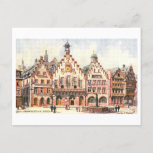 Oude Romer in Frankfurt, Duitsland Briefkaart