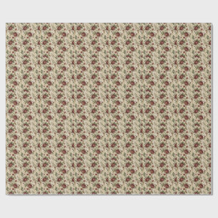 Oude Roos Bloemendrukpatroon - Bloemendesign Cadeaupapier