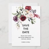 Oude Roos Save The Date Aankondiging (Voorkant)